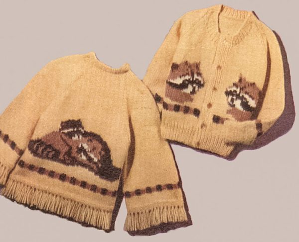 Raccoon Cardigan Pattern on Sale