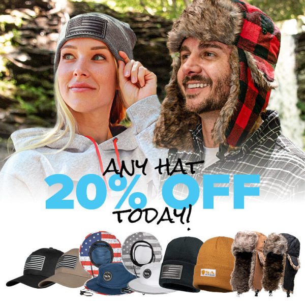 20% OFF ALL HATS Discount