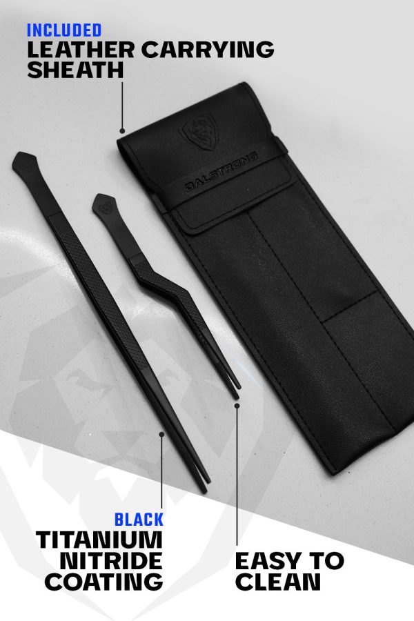 2 Piece Tweezers Set | 10  Straight + 6.5  Offset | Professional Plating Set | Dalstrong © Hot on Sale - Image 5