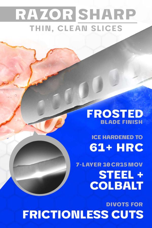 Slicing & Carving Knife 12  | Frost Fire Series | NSF Certified | Dalstrong © For Sale - Image 2