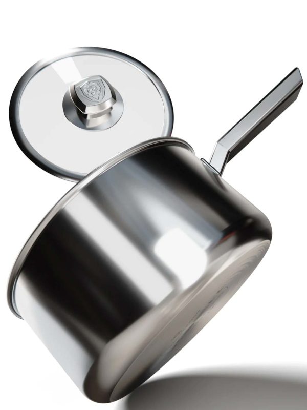 3 Quart Stock Pot | Silver | Oberon Series | Dalstrong © Cheap