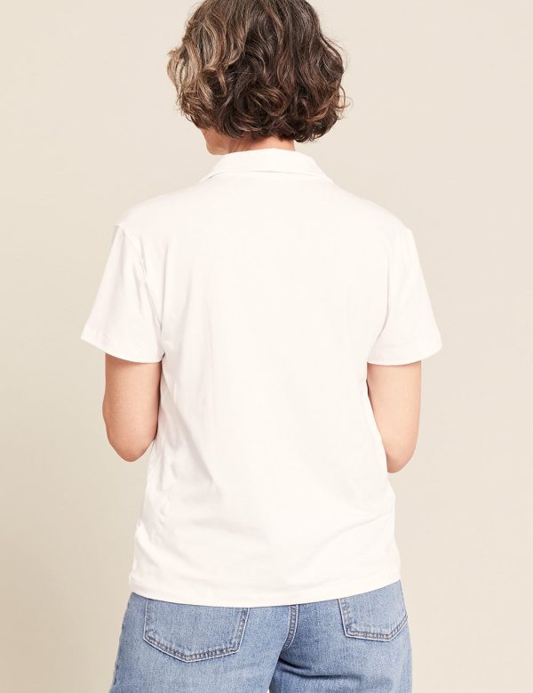 Women s Classic Polo Shirt - White Hot on Sale - Image 5