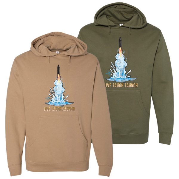 Live Laugh Launch Trident Hoodie Fashion