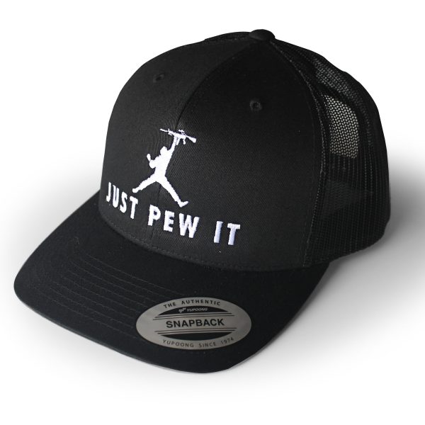 Just Pew It Black Trucker Online Sale
