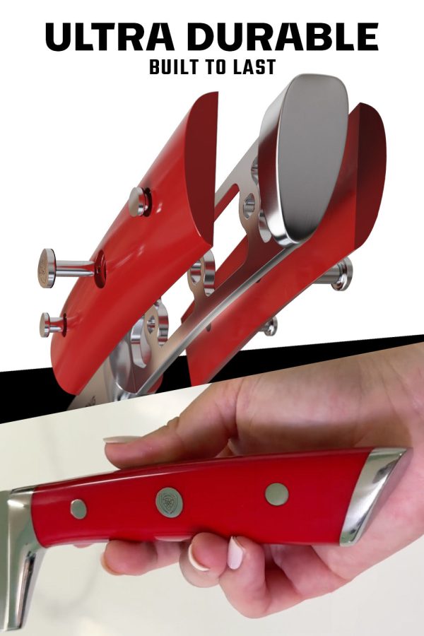Chef s Knife 8  | Crimson Red Handle | Gladiator Series | NSF Certified | Dalstrong © Online now - Image 4