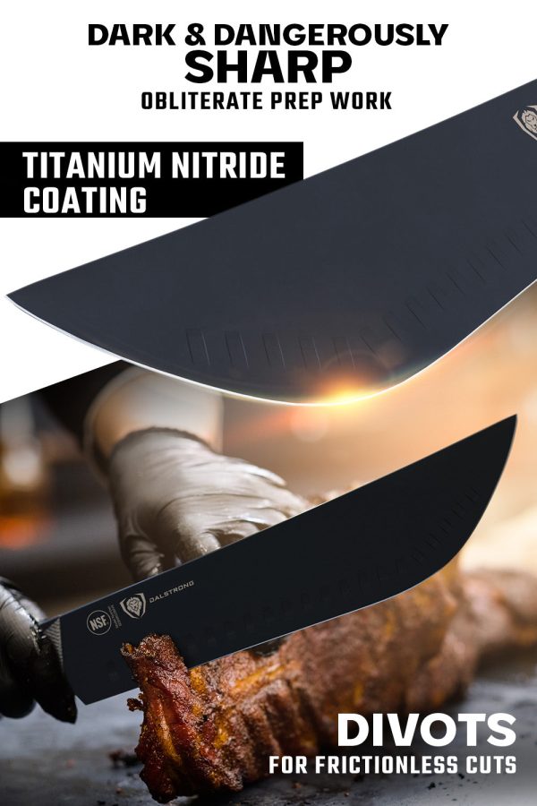 Bull Nose Butcher Knife 10  | Shadow Black Series | NSF Certified | Dalstrong © on Sale - Image 3