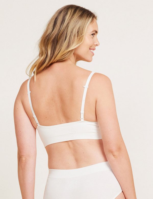 Wireless T-Shirt Bra - White Online Sale - Image 5