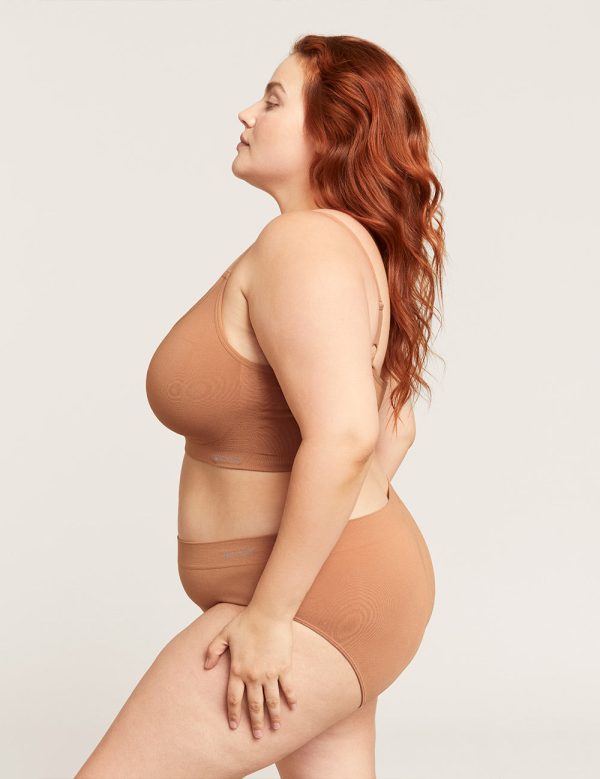 Full Bust Wireless Bra - Dune on Sale - Image 3