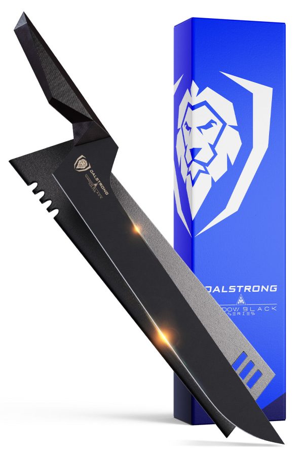 Slicing & Carving Knife 12  | Offset Blade | Shadow Black Series | NSF Certified | Dalstrong © Online now