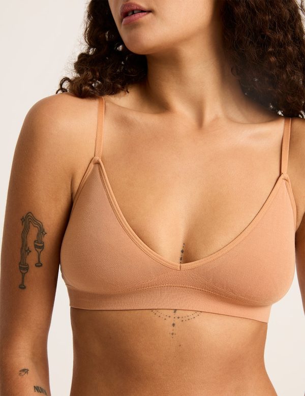 LYOLYTE Triangle Bralette - Dune Cheap - Image 4