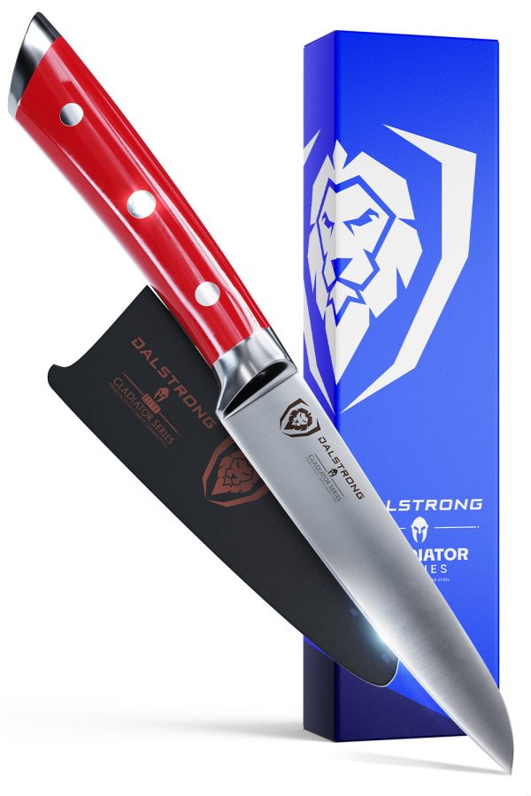Paring Knife 3.5  | Crimson Red ABS Handle | Gladiator Series | NSF Certified | Dalstrong © Online now