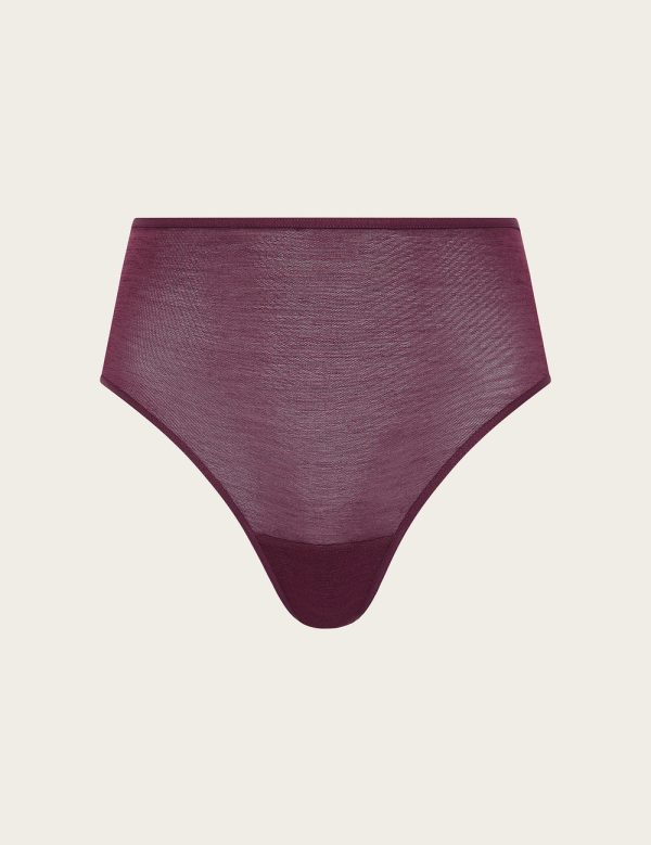 FreeMesh High-Cut Full Brief - Fig Online Sale