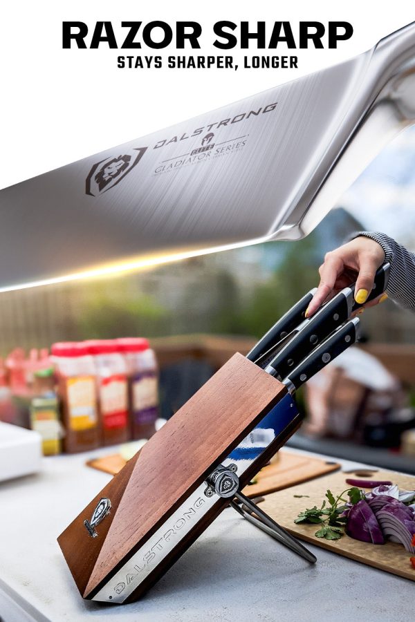 5-Piece Knife Set with Modular Block | Gladiator Series | Knives NSF Certified | Dalstrong © Online Sale - Image 2