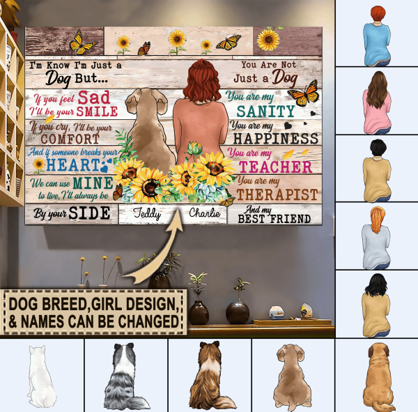 Dog Personalized Poster, Personalized Gift for Dog Lovers, Dog Dad, Dog Mom - PT005PS04 on Sale